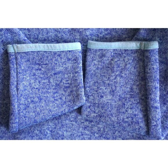 Athletic Works Girls Blue Sweater Fleece Quarter Zip Pullover, Size S (6/6x) - Picture 6 of 6